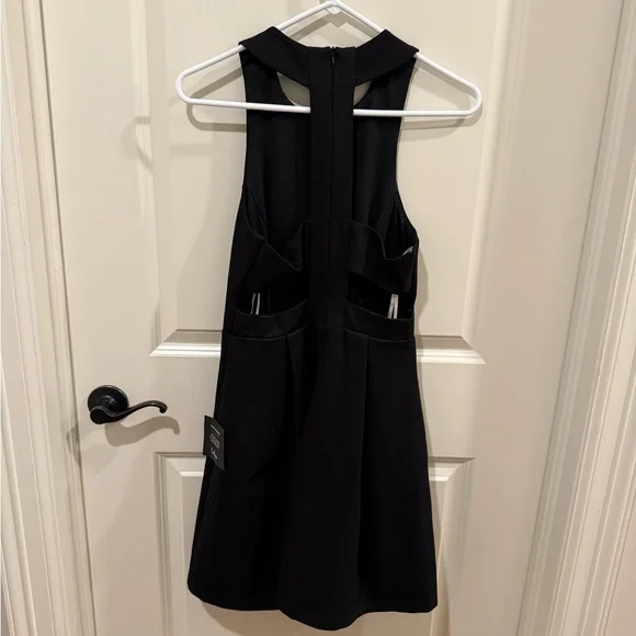 Lulus Cutout and About Black Skater Dress Size Small New with tags - Picture 7 of 10